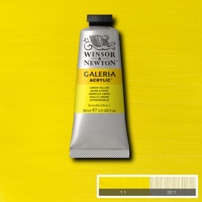 Акрил "Galeria" желтый лимон 60мл